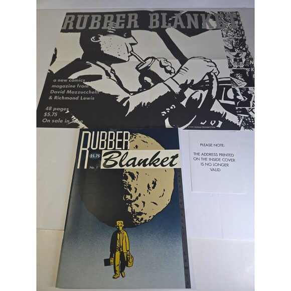 Other - Rubber Blanket #1 1991 1st Print Signed David Mazzucchelli Original Poster